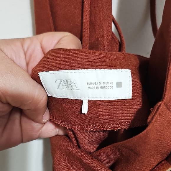 Zara Backless Brown Dress - Picture 2 of 8